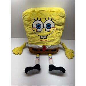 Vintage Y2K Spongebob SquarePants Large Plush Year 2014 Viacom Nickelodeon 25"